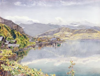 Het Vierwoudstrekenmeer, de Pilatus in de verte, 1857